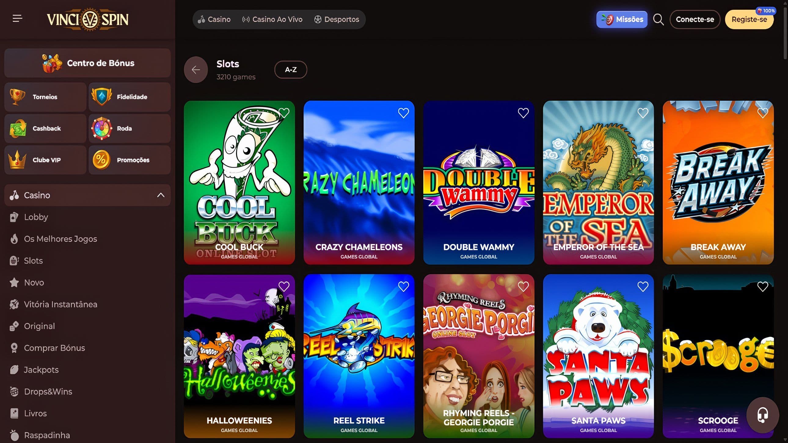Vincispin slots desktop