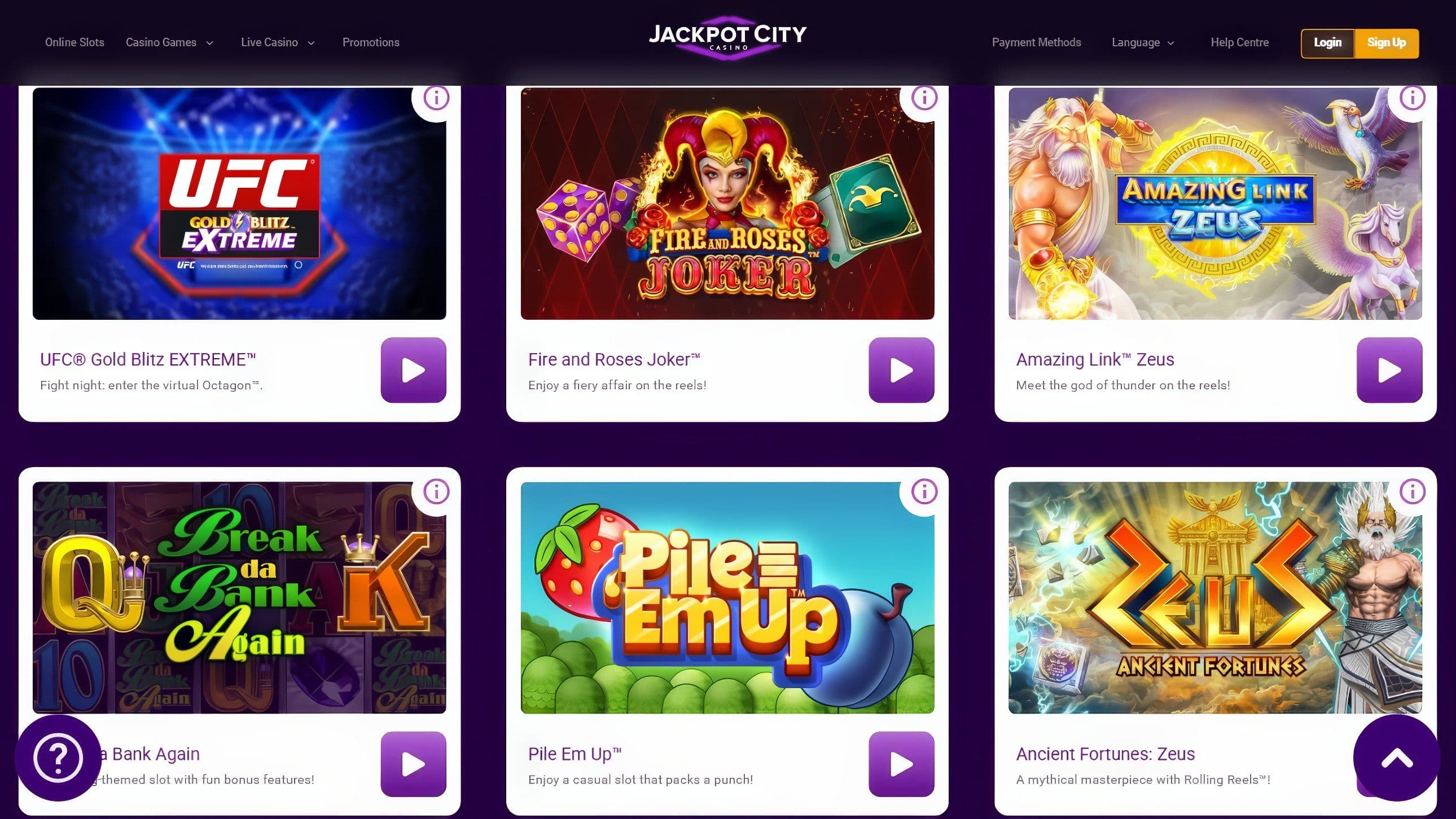 Jackpot City slots