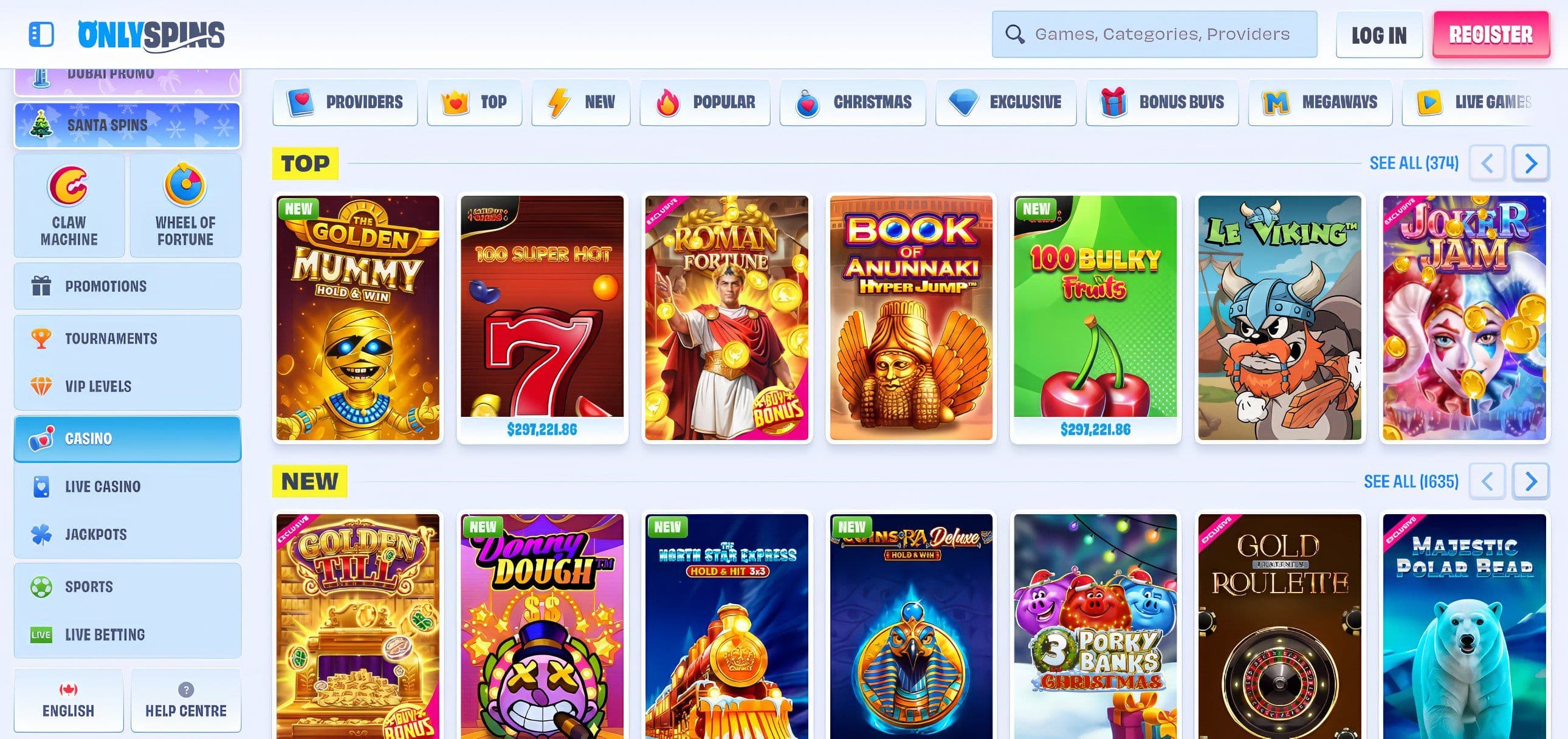 OnlySpins Casino Slots