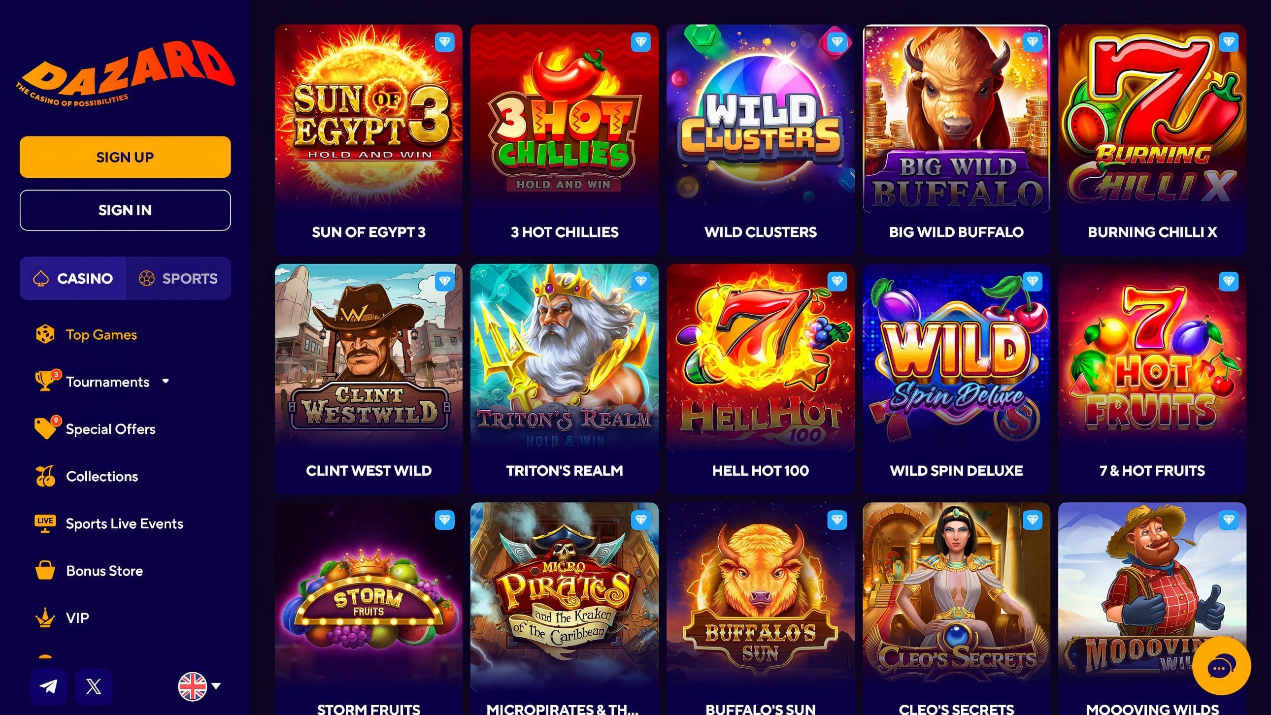 Dazard Casino Slots