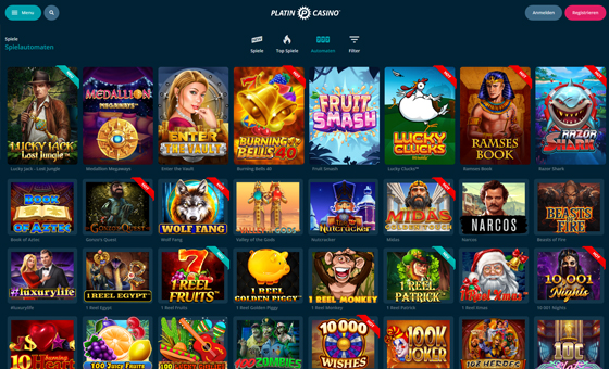 platin casino spielautomaten desktop