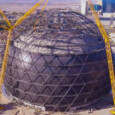 Bau der MSG Sphere in Las Vegas