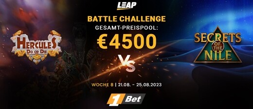 Battle Challenge Aktion Woche 8 im 1Bet Casino