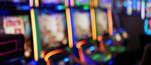 Land-based slot machines.