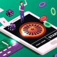 Animated online casino on mobile.