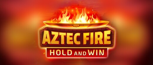 "Aztec Fire: Hold and Win" slot game's logo