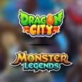 Dragon City's and Monster Legends' logos.