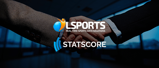 Lsports and Statscore shaking hands.
