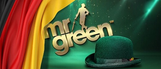 Official poster for the launch of Mr.Green Casino in Germany.