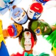 Players with flags of all countries from LatAm painted on their faces.