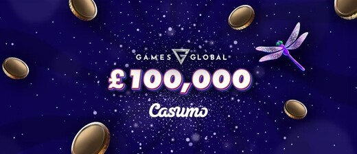 Casumo offers £100,000 in cash prizes.