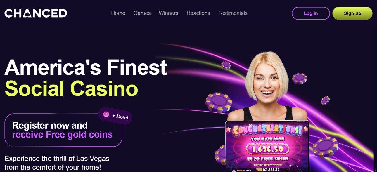 Chanced Casino Review 2025 - Get up to 10000 Gold Coins